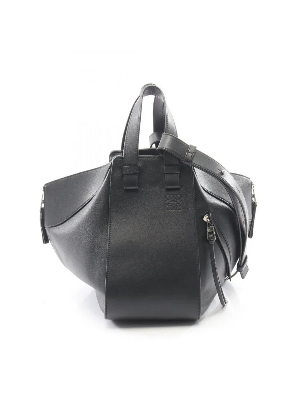 Loewe Handbag Hammock Small 2-Way Black Leather